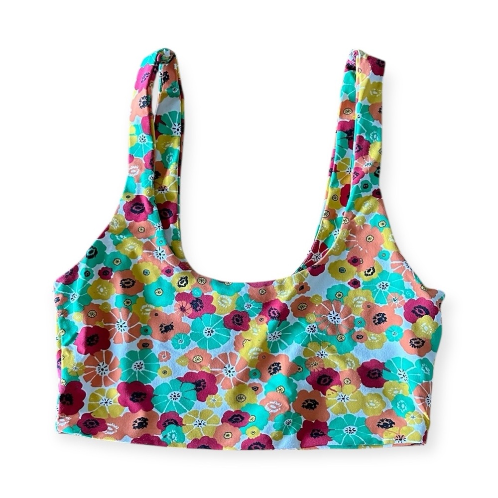 Zara Colorful Floral Crop Top